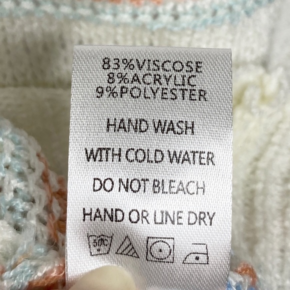 NWT 143 Story by Line Up Open Knit Striped Tank Sz. L - Picture 12 of 12